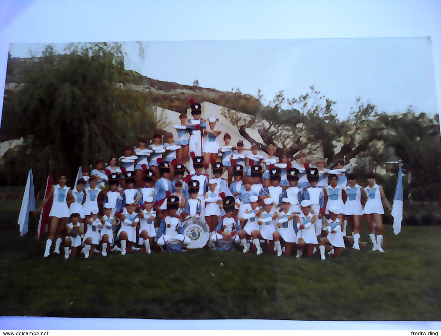 PHOTO MAJORETTES FANFARE MERCURIENNES GRENADIERS ISTRES 13 BOUCHES DU RHONE - Autres & Non Classés