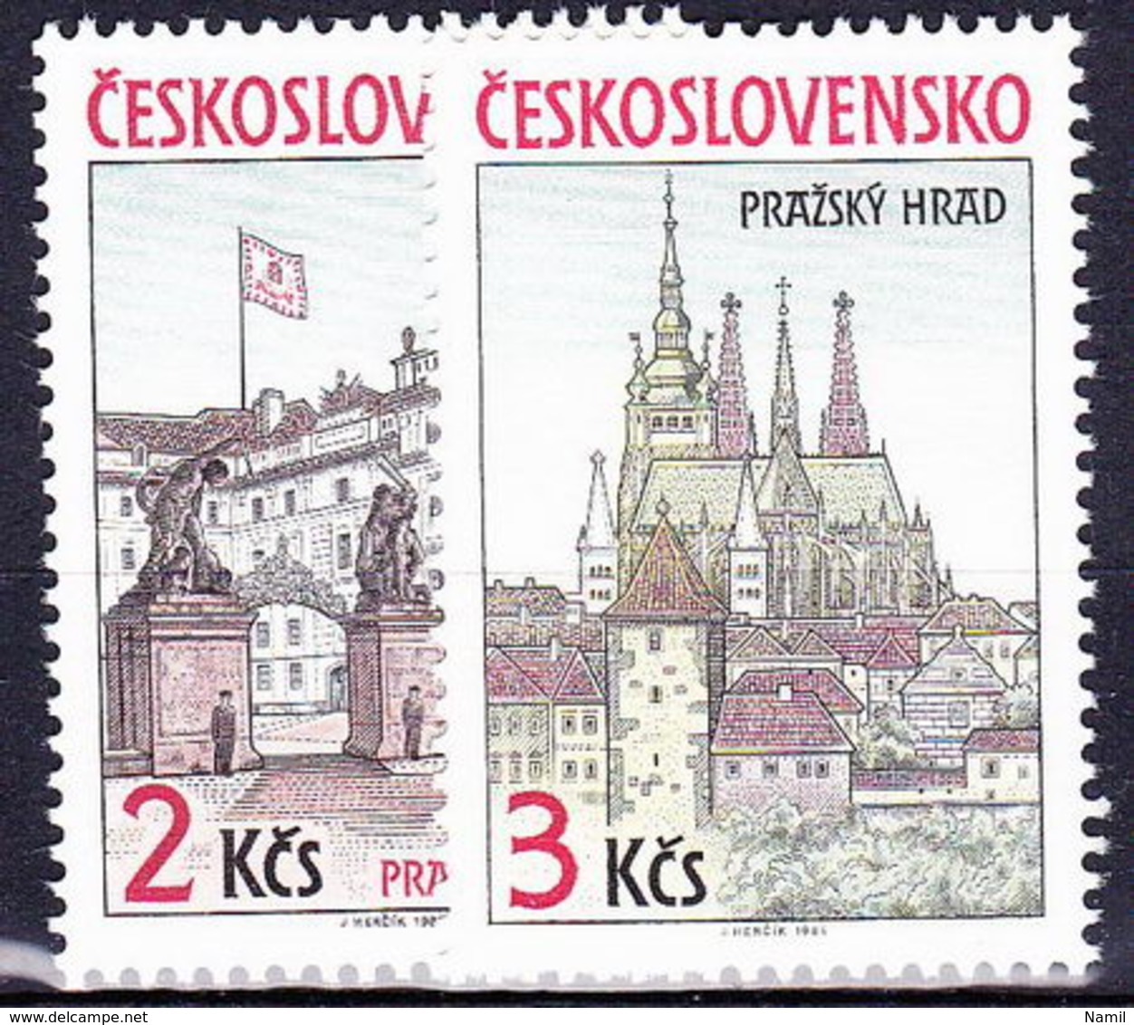 ** Tchécoslovaquie 1985 Mi 2834-5 (Yv 2645-6), (MNH) - Unused Stamps