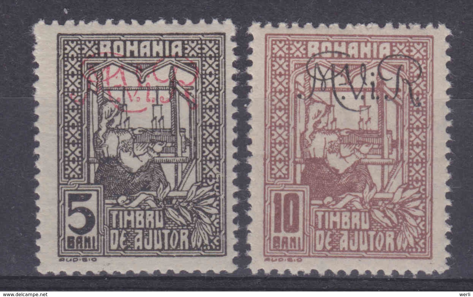 Dt.Bes.1.WK Rumänien Kriegssteuer MiNr. 1y+2y ** - Bezetting 1914-18