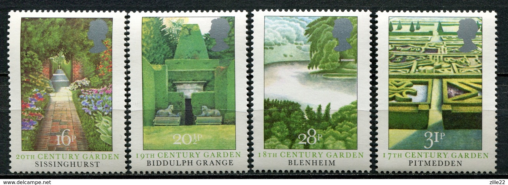 Grossbritanien Mi# 962-5 Postfrisch MNH - Flora Gardens - Unused Stamps