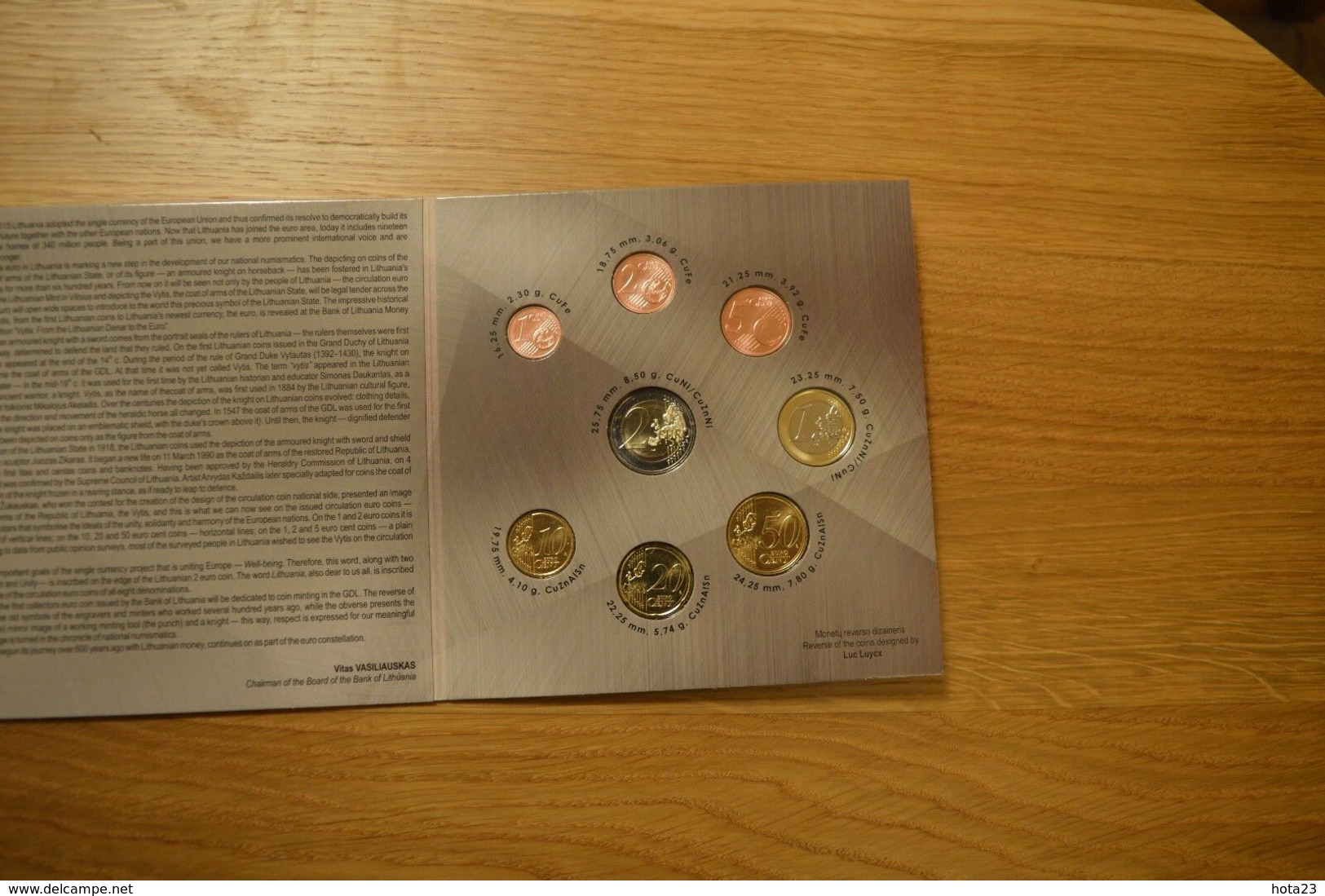 LITAUEN LIETUVA LITHUANIA 2015 First Euro Coin Mint Set BU - Lituanie