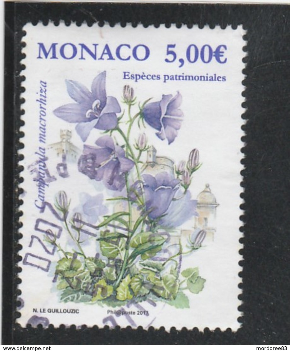 MONACO 2017 FLEUR ESPECES PATRIMONIALES OBLITERE A DATE YT 3087 - Usati