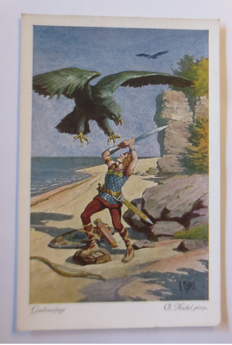 Nibelungen, Gudrunsage,  Serie 487, Nr. 6456  1910, O. Kubel  ♥ (24403) - Märchen, Sagen & Legenden