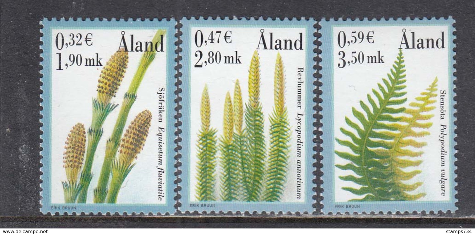 Aland 2001 - Plants, Mi-Nr. 187/89, MNH** - Aland