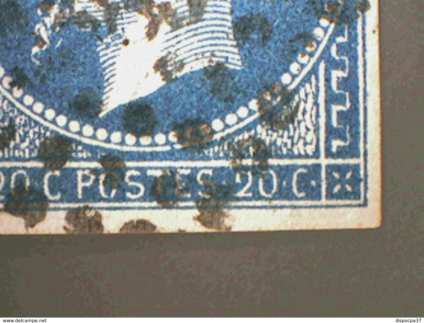 N° 14A  Bleu Pétrole   PC 3383    TOULOUSE  ( 30 )  HTE-GARONNE  - REF 14615  + Variété - 1853-1860 Napoléon III