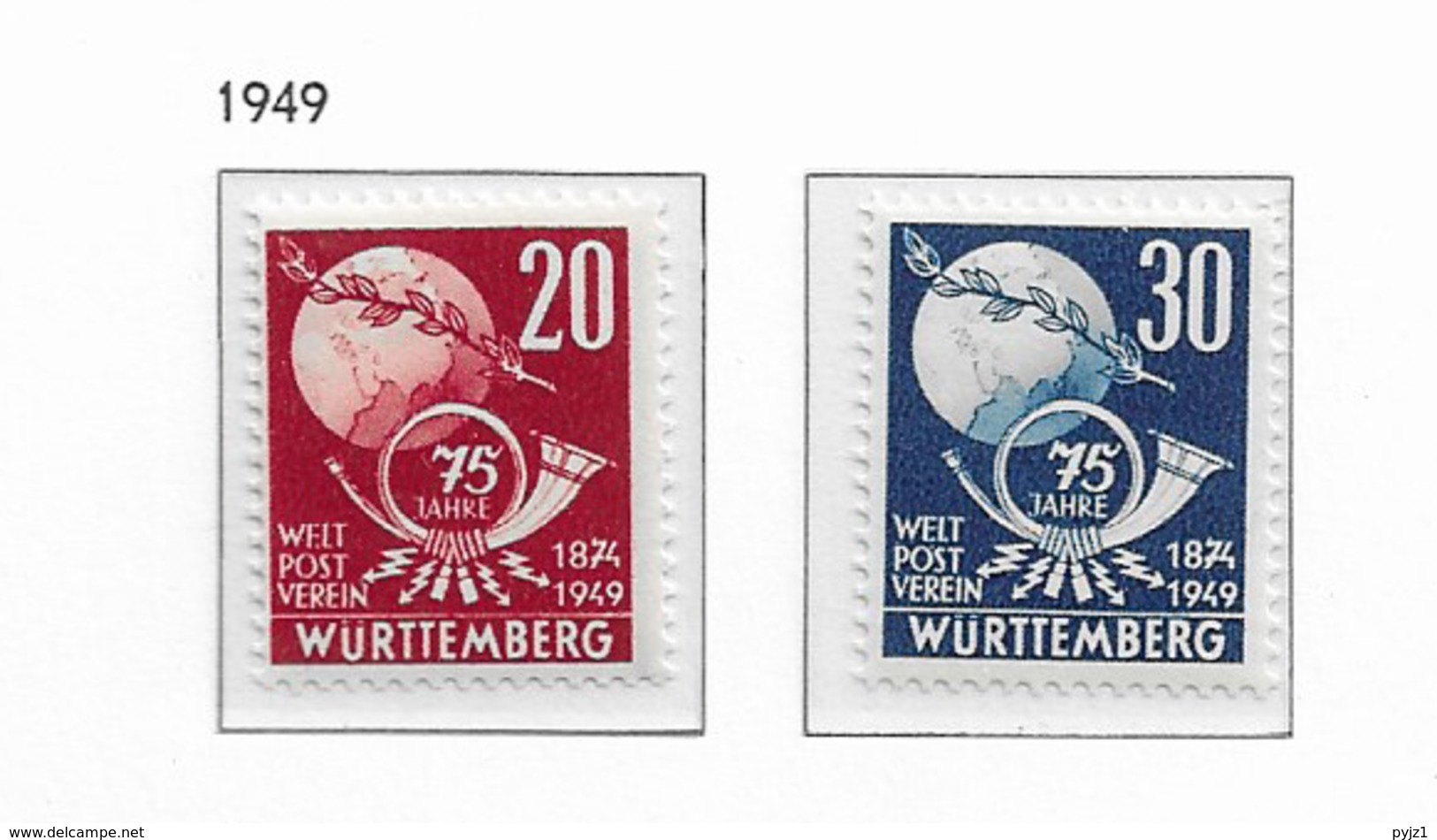 1949 MNH Württemberg-Hohenzollern - Otros & Sin Clasificación