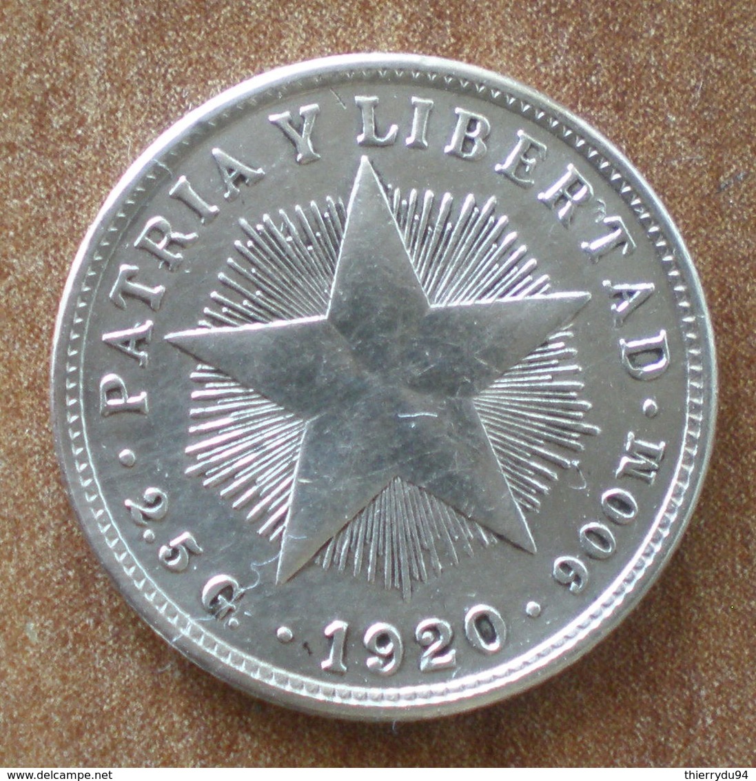 Cuba 10 Centavos 1920 Star Silver Argent Centavo Que Prix + Port Pesos Paypal Bitcoin - Cuba