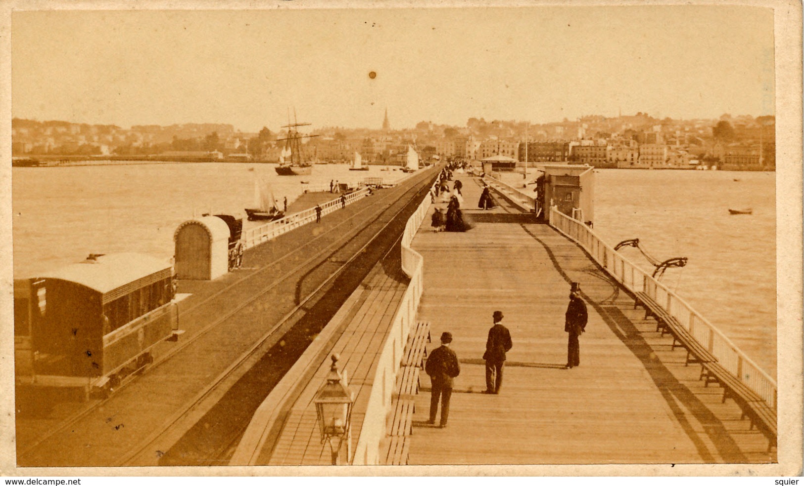 CDV, Whitby, Ryde Pier, Jabez Hughes - Old (before 1900)