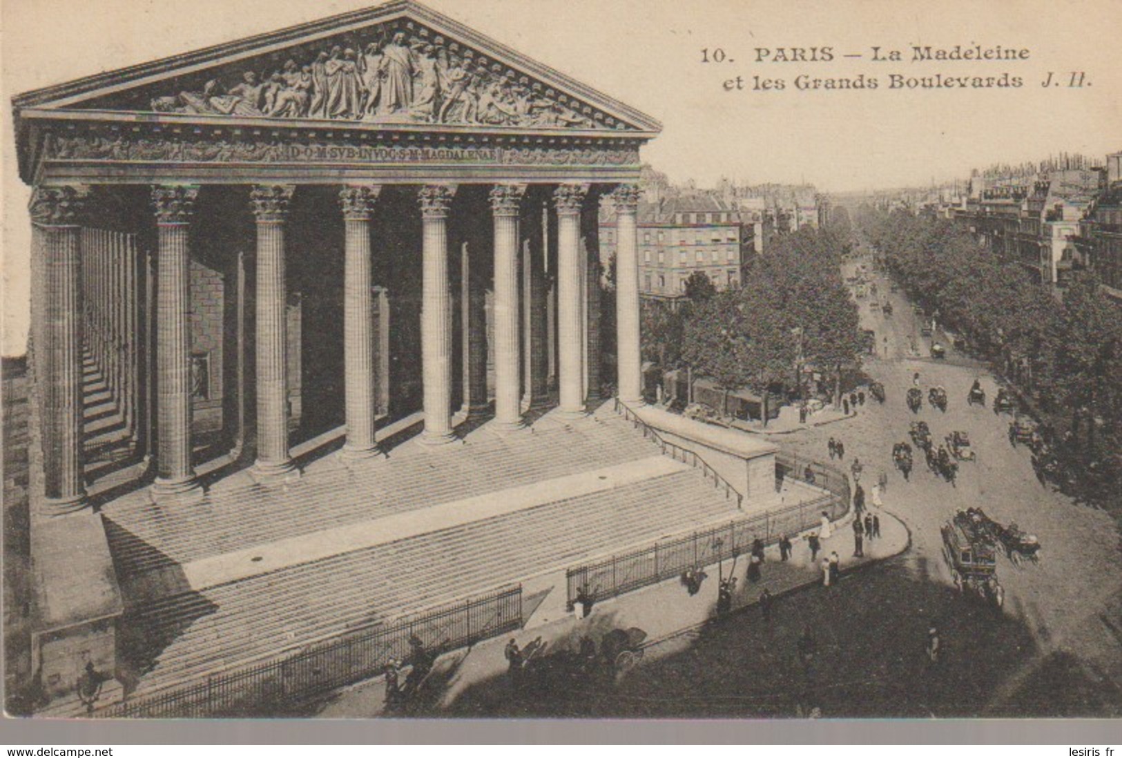 C. P. A.- PARIS - LA MADELEINE ET LES GRANDS BOULEVARDS - 10 - J. H. - - Otros Monumentos