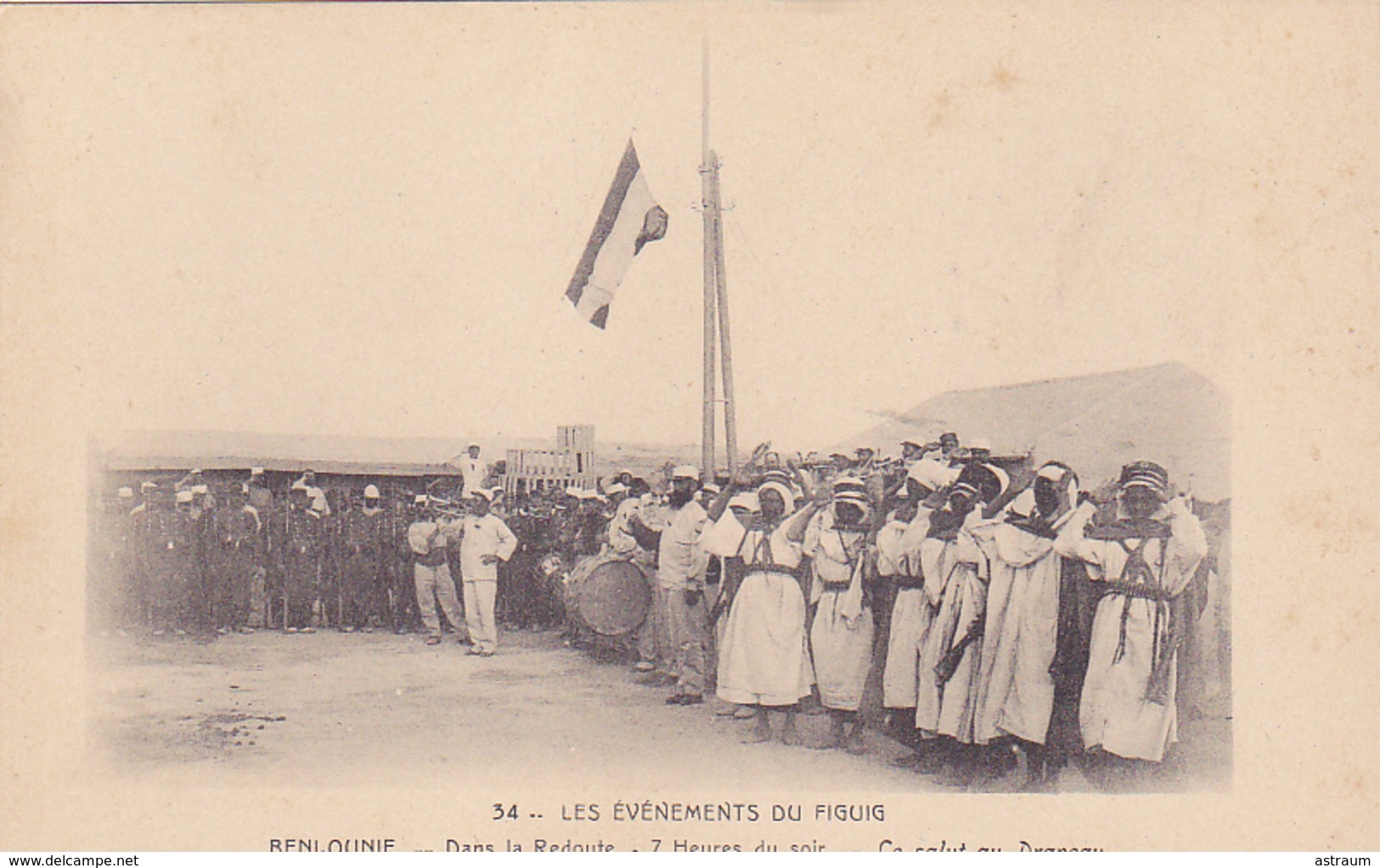 Cpa -afr- Algerie - Militaria - Beni Ounif - Evenements Du Figuig - Dans La Redoute -edi Vielfaure N°34 - Other & Unclassified