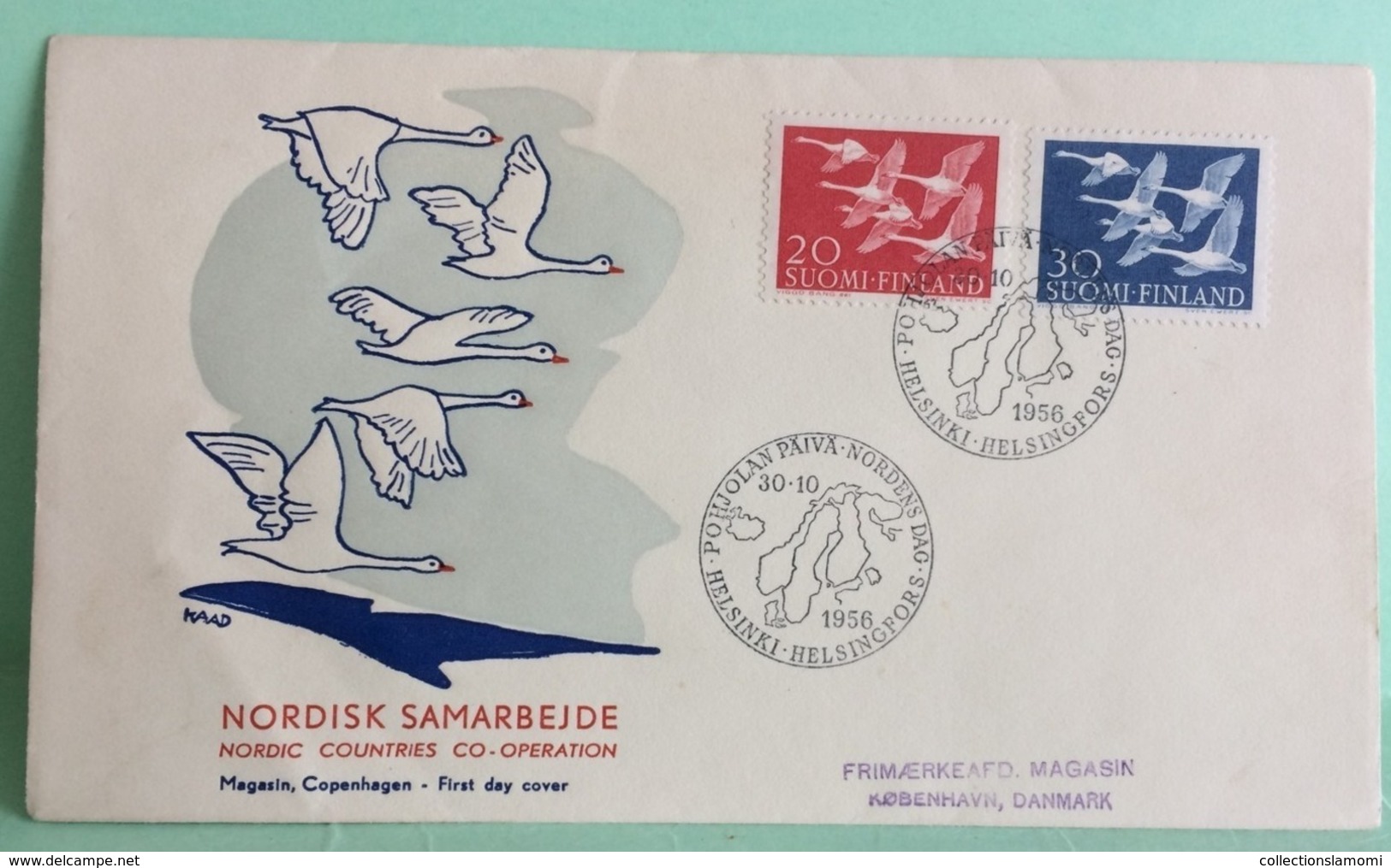 Stockholm - Suède - 30.10.1956 -FDC 1er Jour - Coté ..€ - FDC