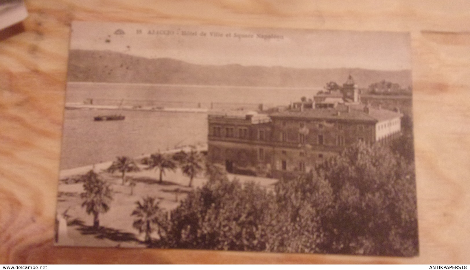 20 CORSE AJACCIO HOTEL DE VILLE ET SQUARE NAPOLEON 1930 - Ajaccio