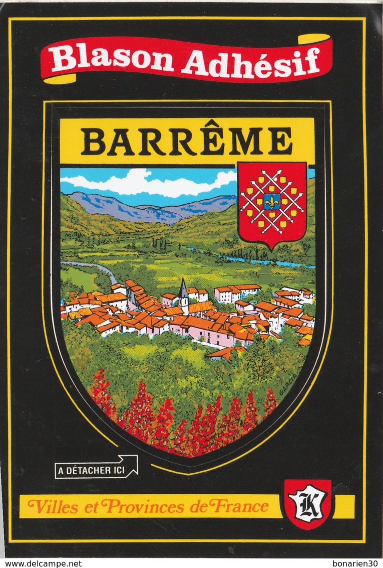 CPSM  04 BARREME BLASON ADHESIF - Other & Unclassified