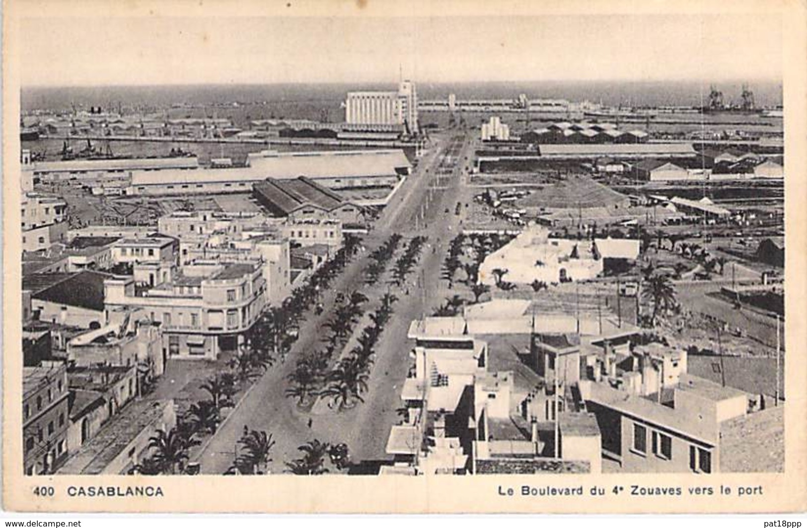 MAROC Morocco - CASABLANCA : Le Boulevard Du 4 ème Zouaves Vers Le Port - CPA - Afrique Du Nord - Maghreb - Casablanca