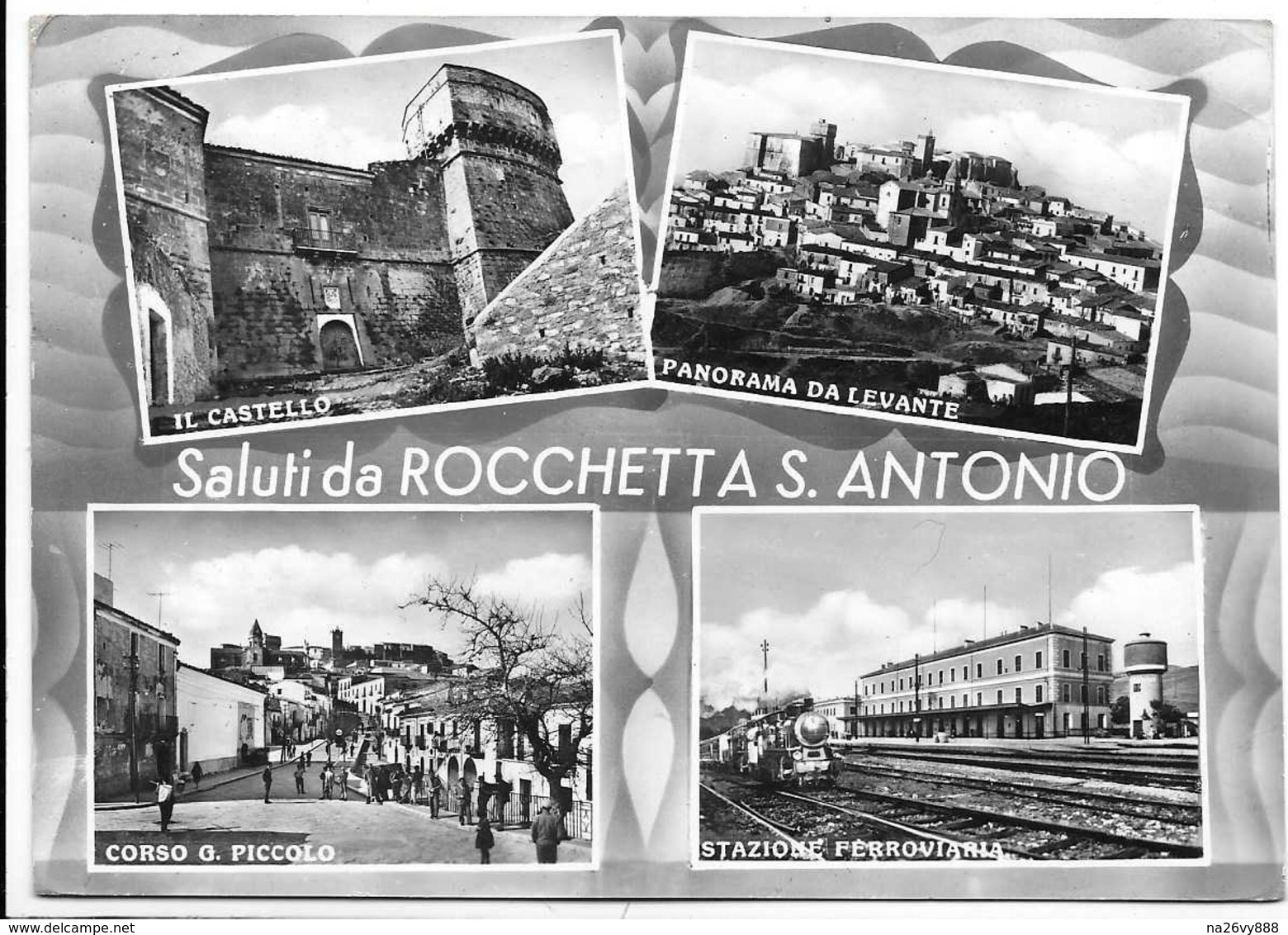 Saluti Da Rocchetta Sant'Antonio (Foggia). Vedutine. Stazione Ferroviaria. - Foggia