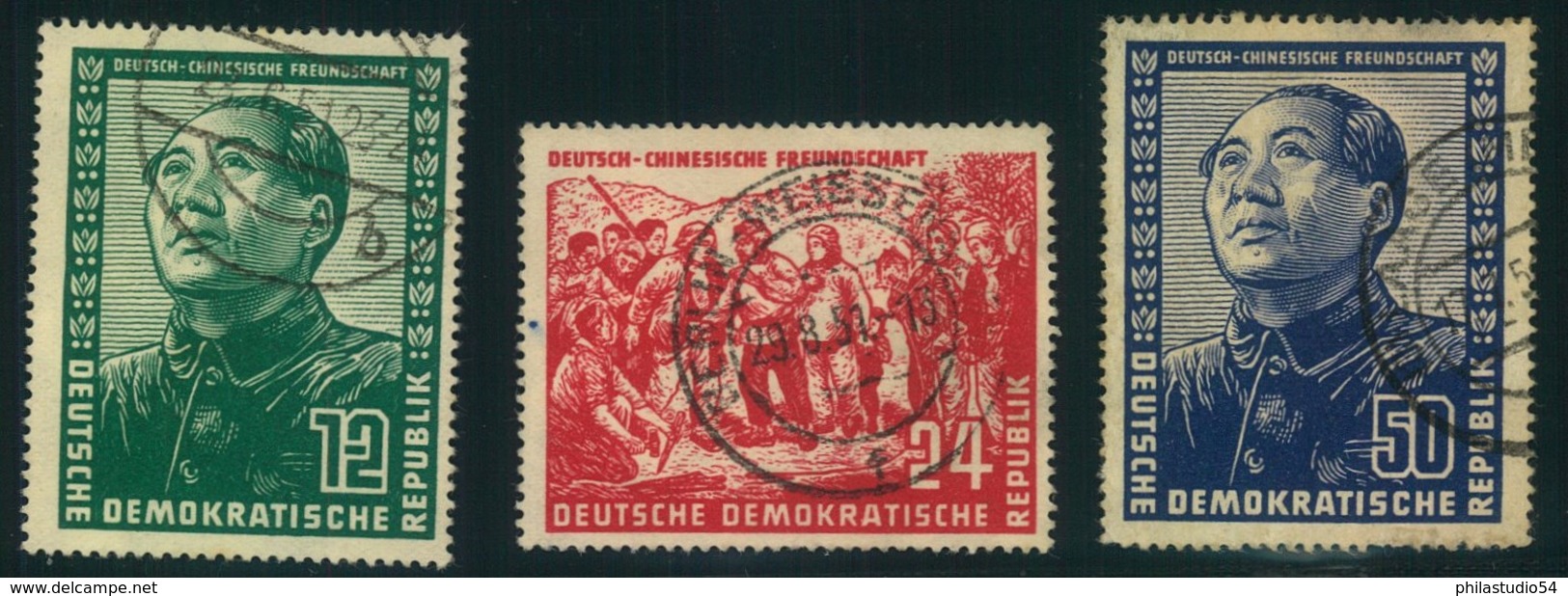 1951, Deutsch-Chinesische Freundschaft Bedarfsgestempelt Komplett - Unused Stamps