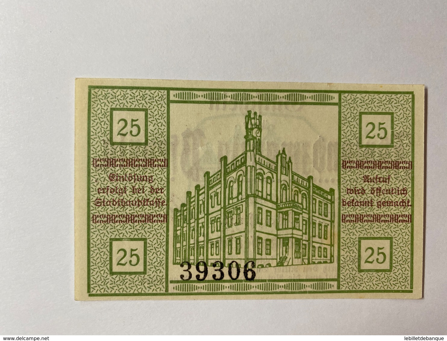 Allemagne Notgeld Pyritz 25 Pfennig - Collections