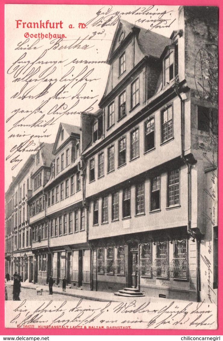 Frankfurt A. M. - Goethehaus - Animée - Edit. LAUTZ & BALZAR - 1908 - Frankfurt A. Main