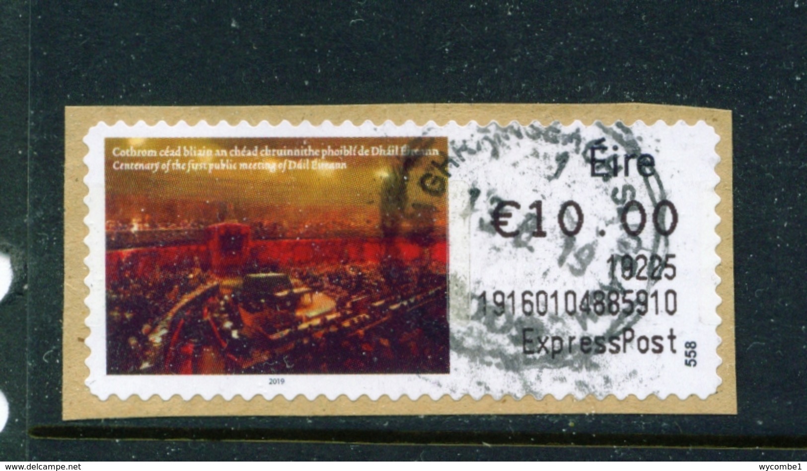 IRELAND  -  2019 Dail Centenary Post And Go SOAR CDS Used As Scan - Used Stamps