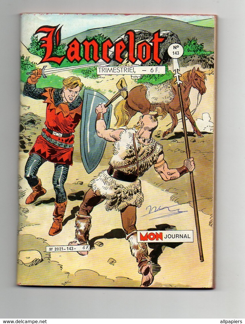 Petit Format Lancelot N°143 Le Pays Des Hommes Peints - Bingo - L'épée De Feu De 1985 - Mon Journal
