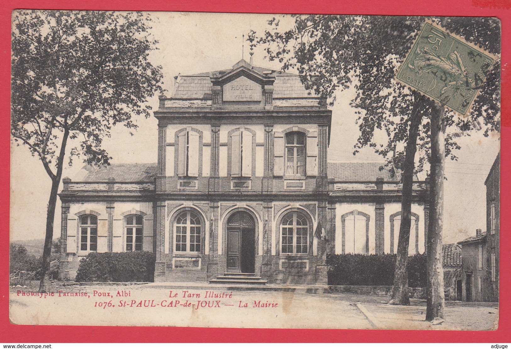 CPA-81-St-PAUL-CAP-de-JOUX - La MAIRIE - 1915* 2 SCAN- - Saint Paul Cap De Joux