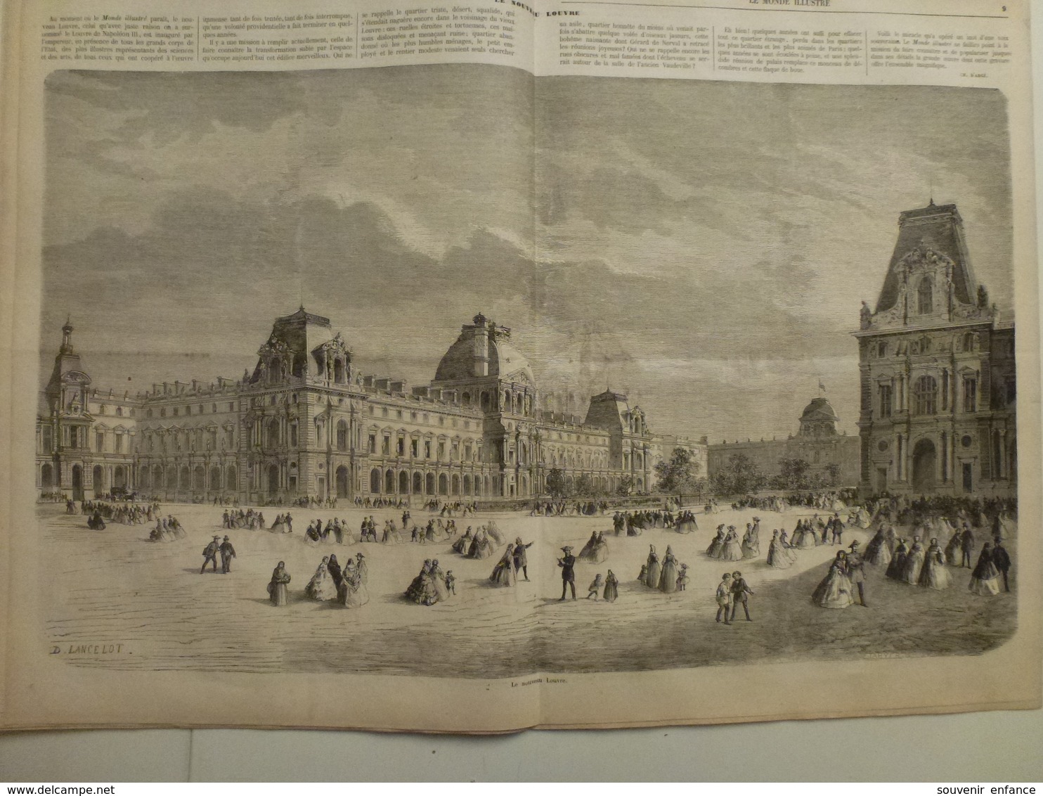 Le Monde Illustré 15 Août 1857 18c Princesse Charlotte Mariage Saint Nazaire Bassin à Flot Loire Nouveau Louvre Accident - Revues Anciennes - Avant 1900