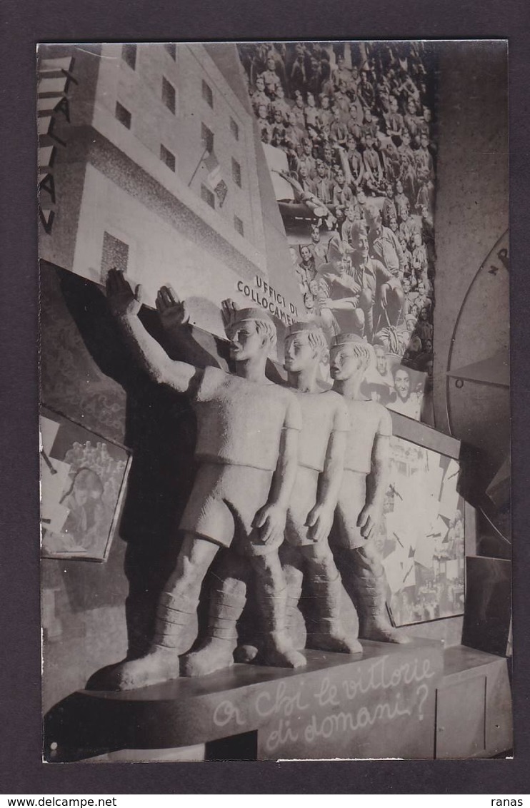 CPSM Italie Italia Rome Roma Mussolini Exposition Fasciste Politique Non Circulé Photo LUCE - Expositions