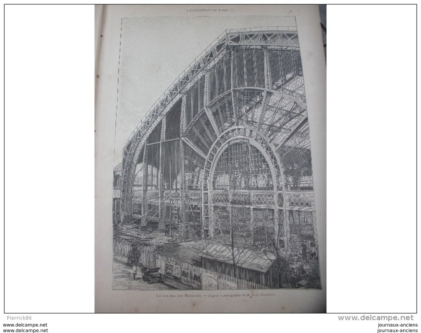 1889 LES TRAVAUX DE M. GARNIER / TOUR EIFFEL COMPAREE MONUMENTS DU MONDE / GALERIE DES MACHINES / L'EXPOSITION DE PARIS - 1850 - 1899