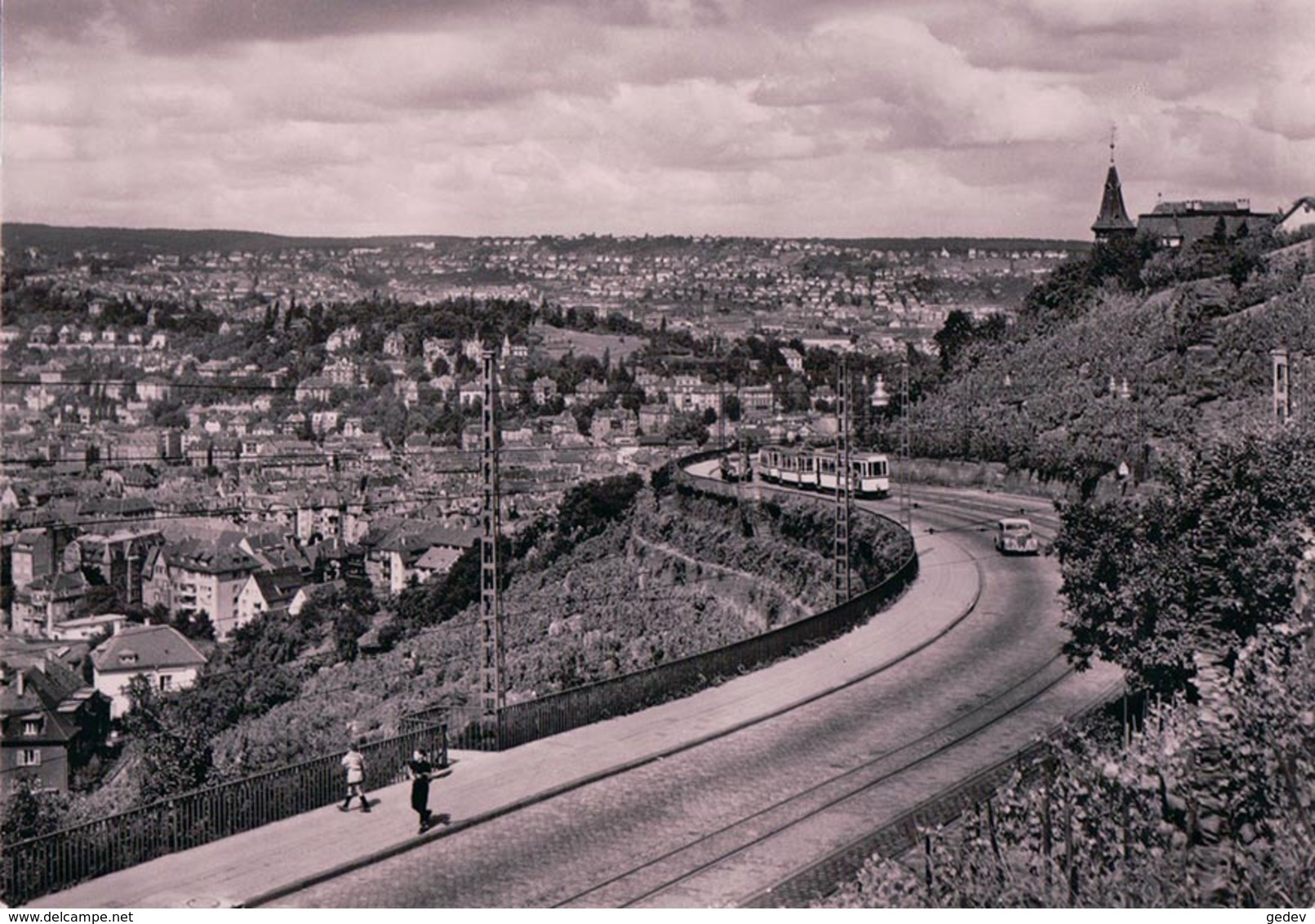 Allemagne, Stuttgart, Neue Weinsteige Tramway (4369) 10x15 - Strassenbahnen