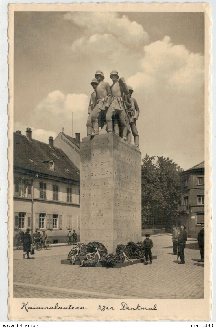 C. P.  PICCOLA    KAISERSLAUTERN  23 Er  DENKMAL         2  SCAN  (VIAGGIATA) - Kaiserslautern