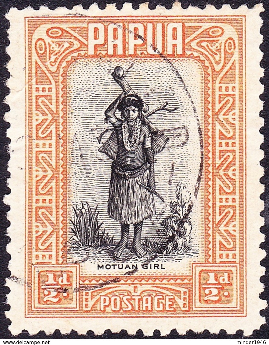 PAPUA 1932 KGV ½d Black & Orange SG130 FU - Papua New Guinea