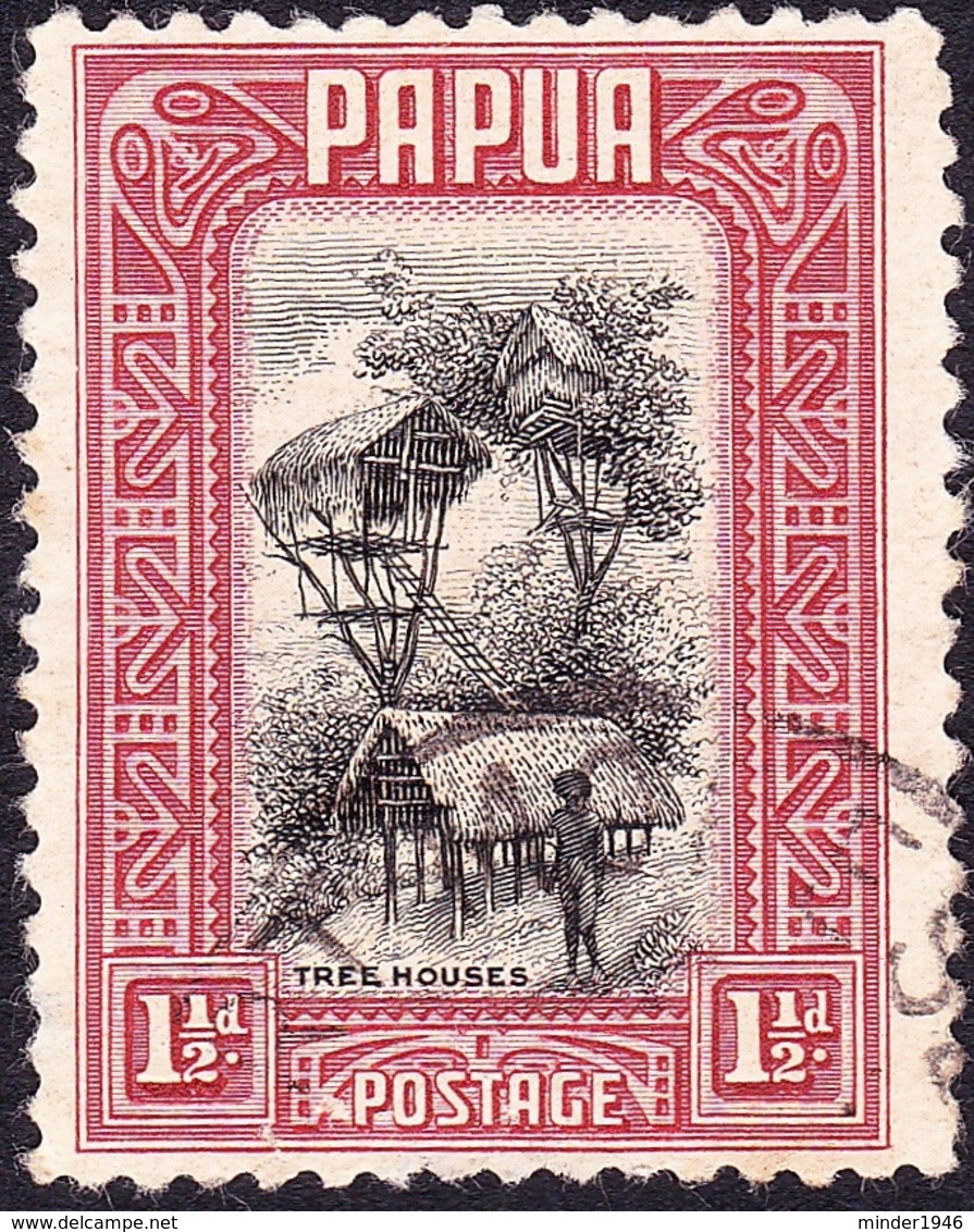 PAPUA 1932 KGV 1½d Black & Lake SG132 FU - Papoea-Nieuw-Guinea