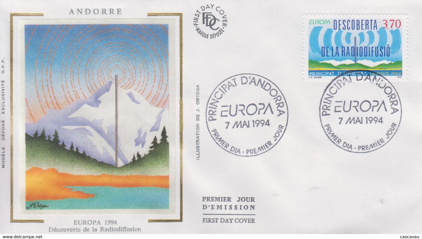 Enveloppe  FDC  1er  Jour   ANDORRE    EUROPA   1994 - 1994