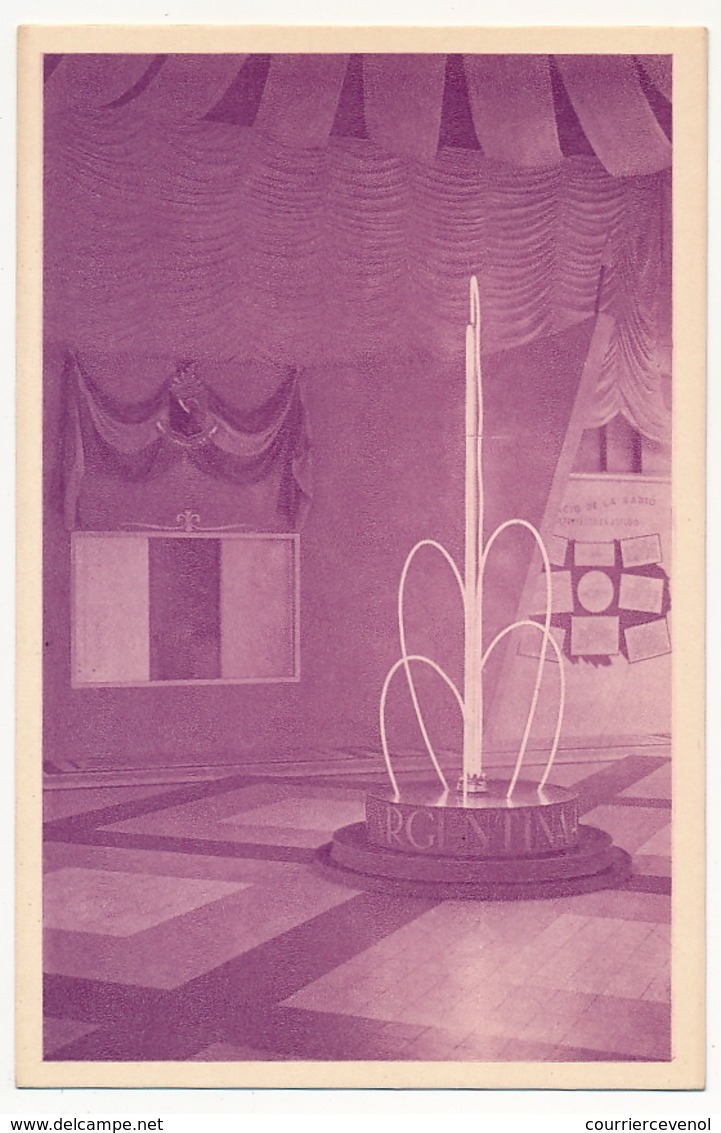 ARGENTINE - 7 Entiers Postaux - CP 4c Vert Guillermo Brown - Illustrés Exposition Postes Télécoms 1949 - Rose/violet - Postwaardestukken
