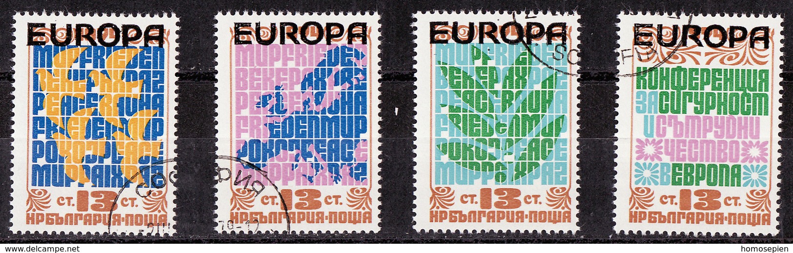 Bulgarie - Bulgarien - Bulgaria 1979 Y&T N°(1 à 4) - Michel N°2754 à 2757 (o) - EUROPA - Oblitérés