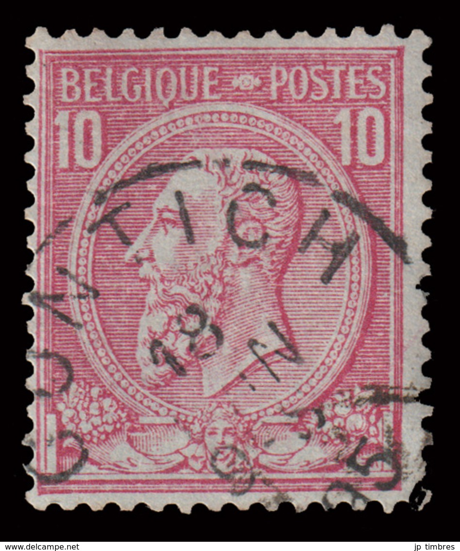 COB N° 46 - Oblitéré - "CONTICH" - 1884-1891 Leopold II