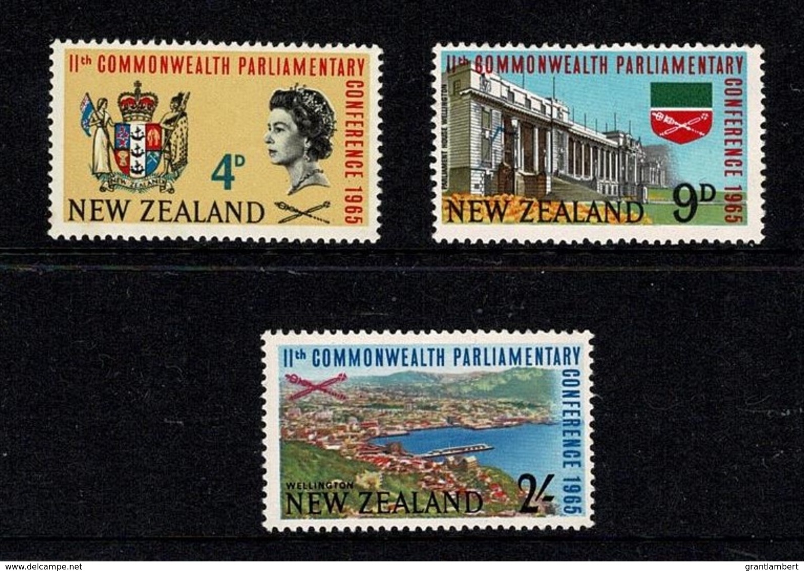 New Zealand 1965 Commonwealth Parliamentary Conference Set Of 3 MNH - Unused Stamps