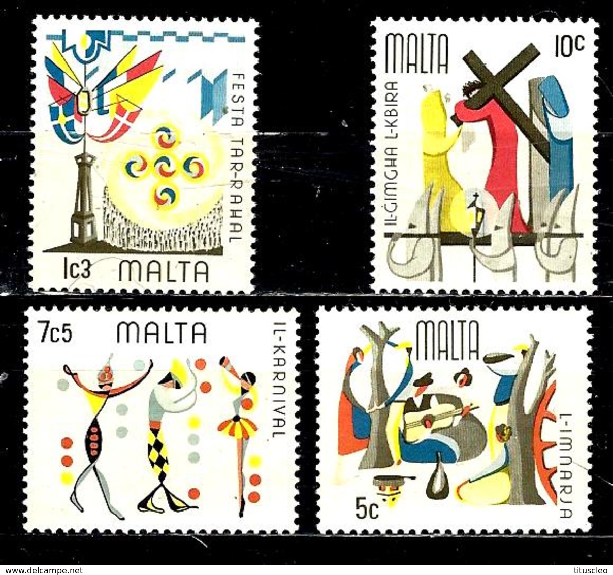 MALTE 520/523** Folklore Maltais - Malte