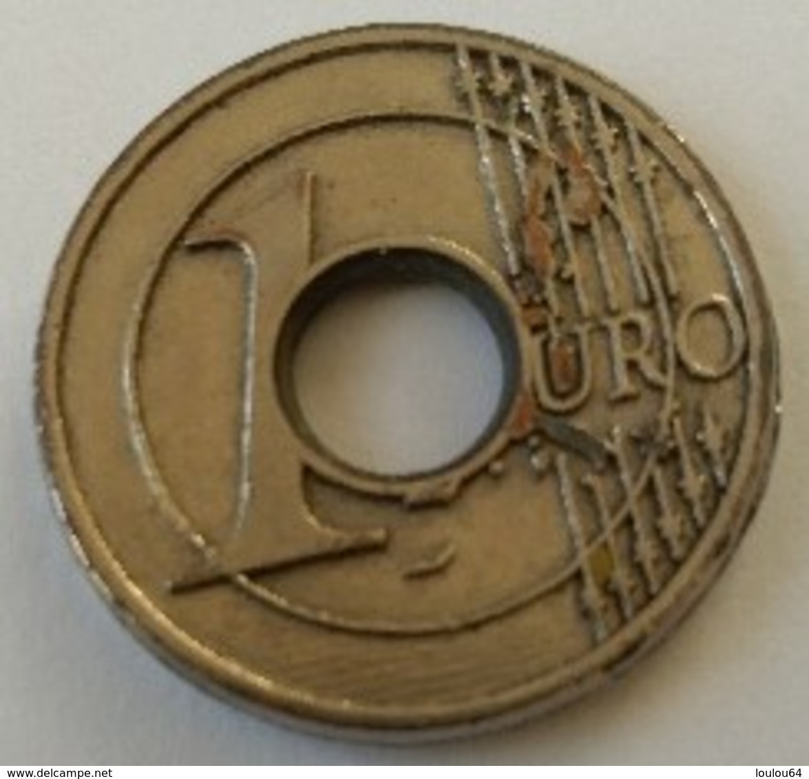 Jeton De Caddie - Monnaie - 1 Euro - En Métal - - Jetons De Caddies