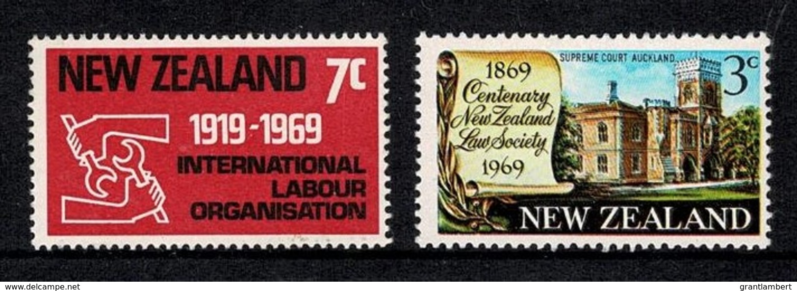 New Zealand 1969 Labour & Law MNH - - Unused Stamps