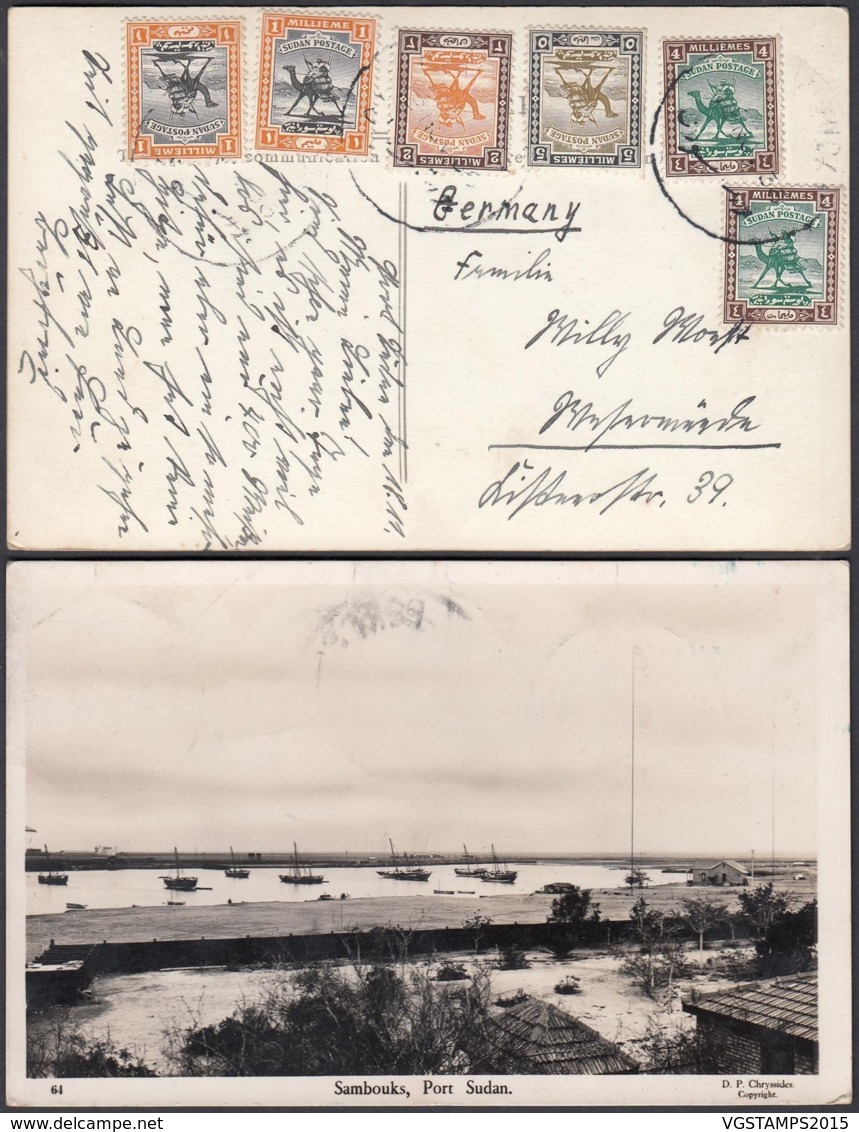 SOUDAN CP "SAMBOUKS , PORT SOUDAN" VERS ALLEMAGNE (VG) DC-7099 - Sudan (...-1951)