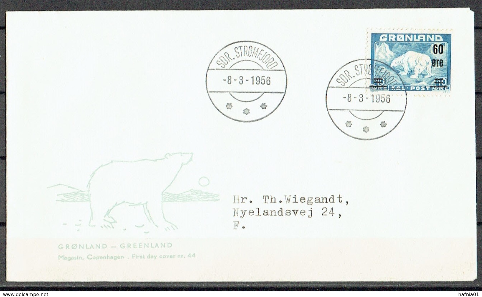 Greenland 1956. Michel  37-38 On FDC. - Cartas & Documentos