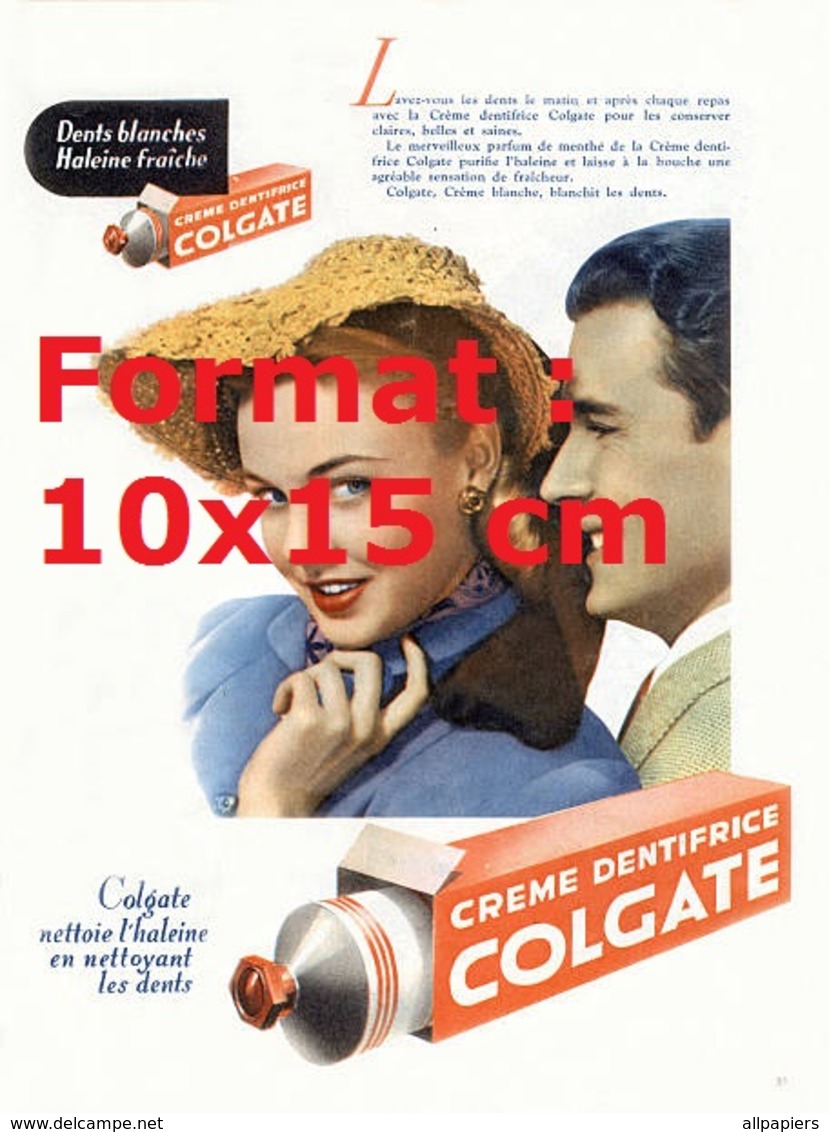 Reproduction D'une Photographie Ancienne D'une Affiche Publicitaire Pour La Crème De Dentifrice Colgate En 1948 - Autres & Non Classés