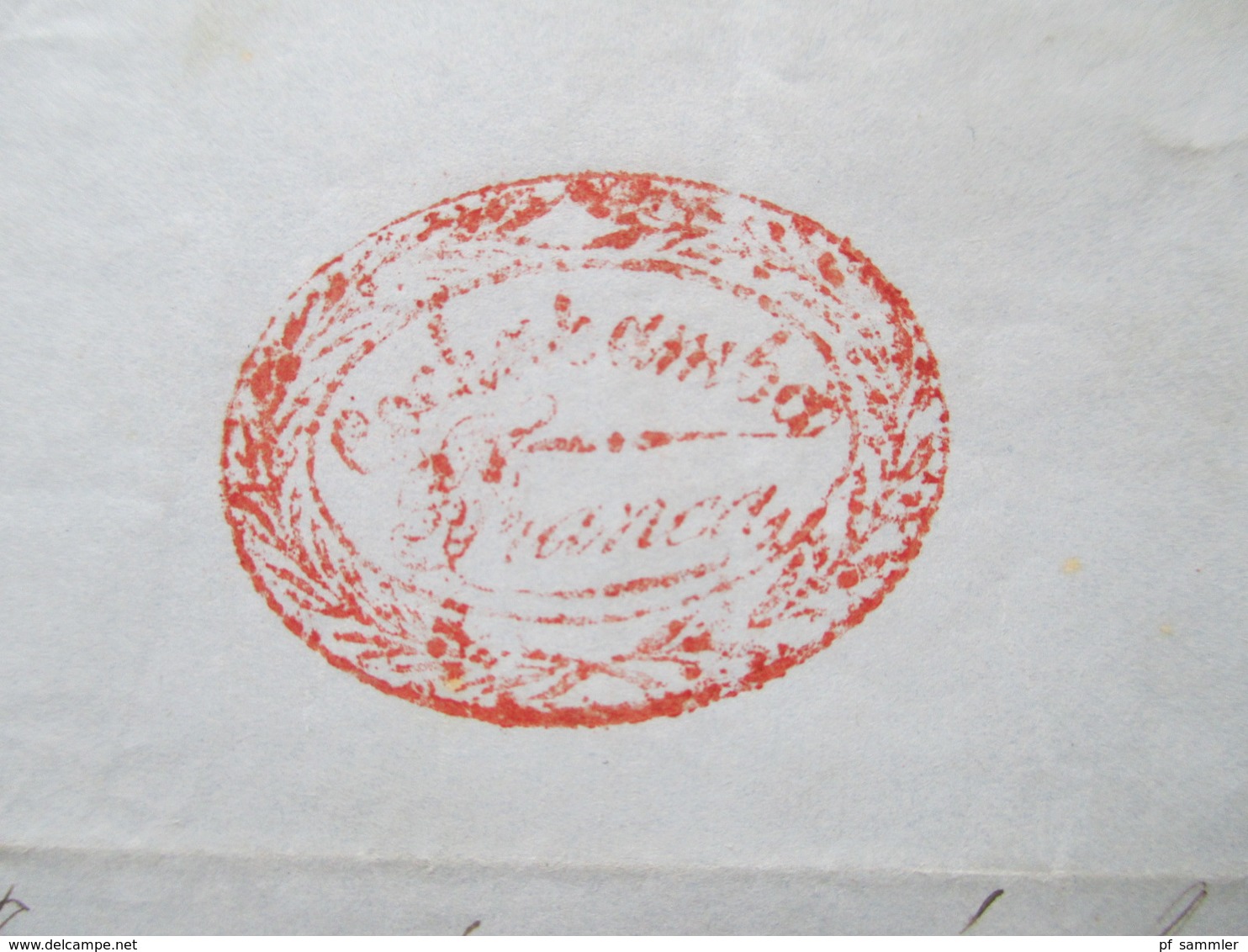 Bolivien / Bolivia 1853 Beleg Mit Inhalt Roter Stempel Cochabamba Franca Briefpapier Mit Geprägtem Wappen! RR - Bolivien