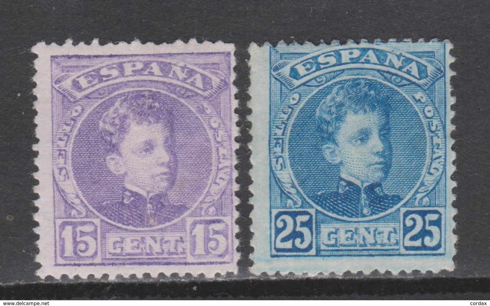 1901 ALFONSO XIII CADETE 15 + 25 CTS NUEVO*. 26 €. VER - Nuevos