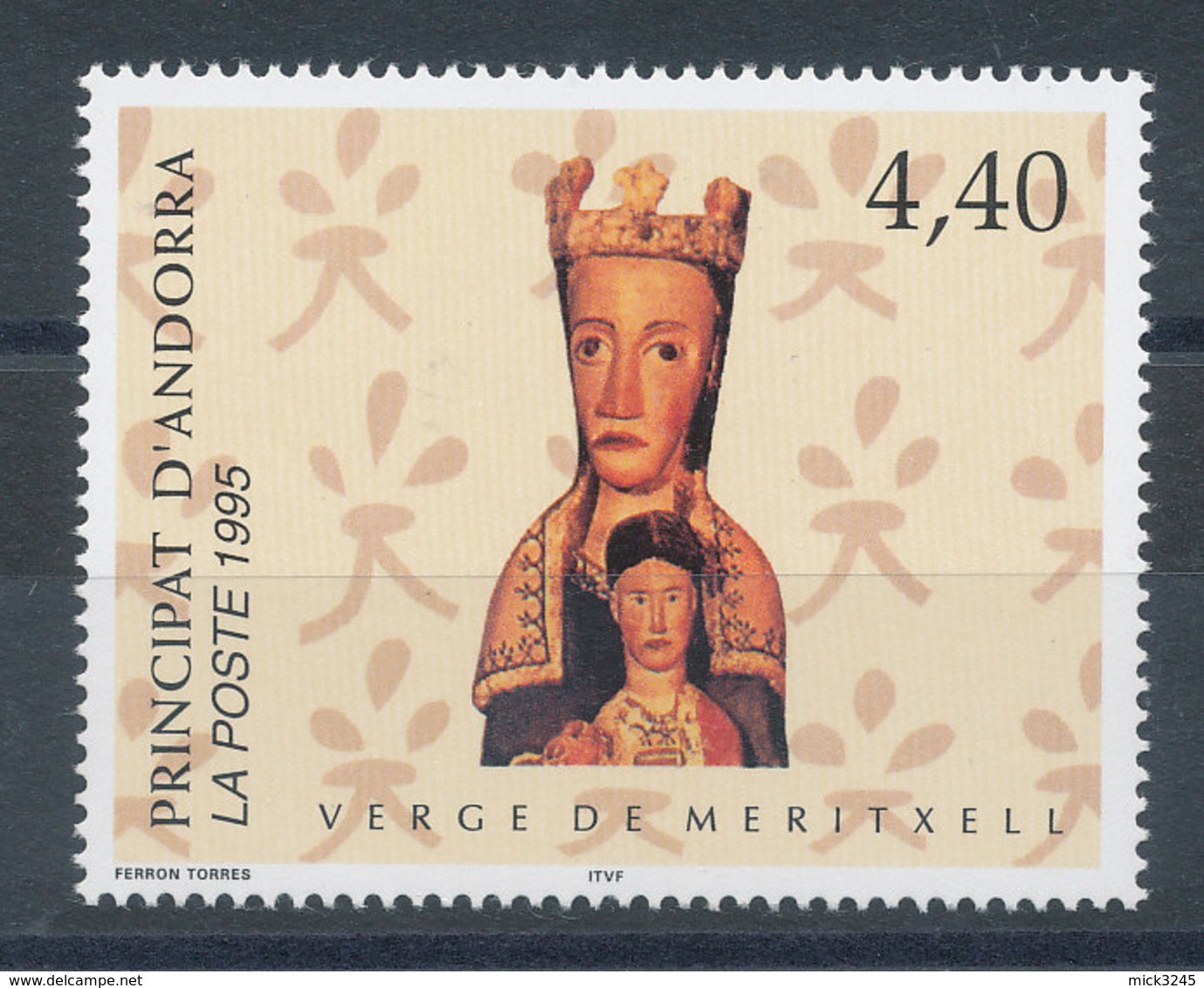 Andorre N°461** Vierge De Meritxell - Neufs