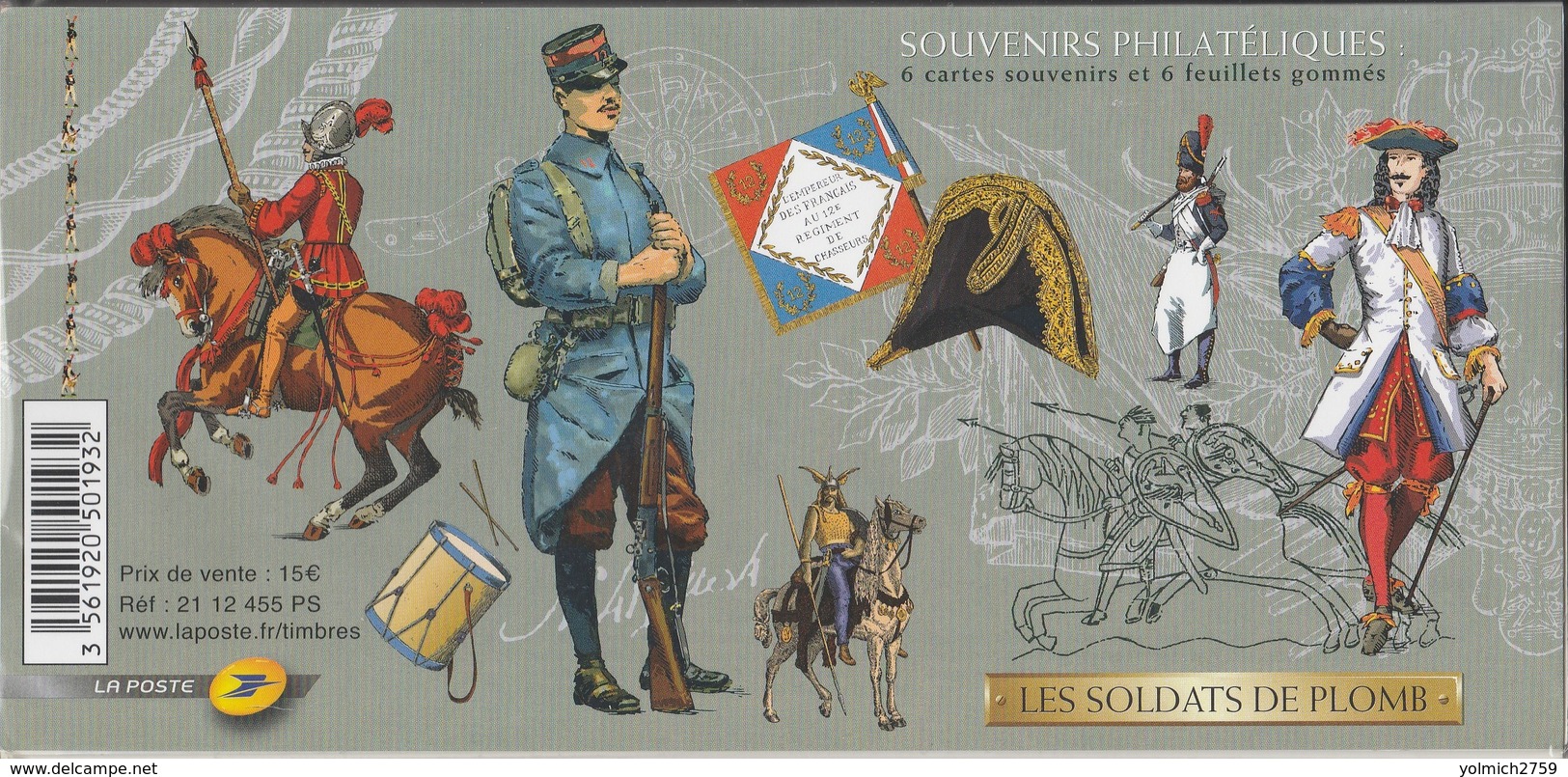 BLOC S. N° 69 à 74 SOLDATS De PLOMB  - Sous Blister - - Souvenir Blokken