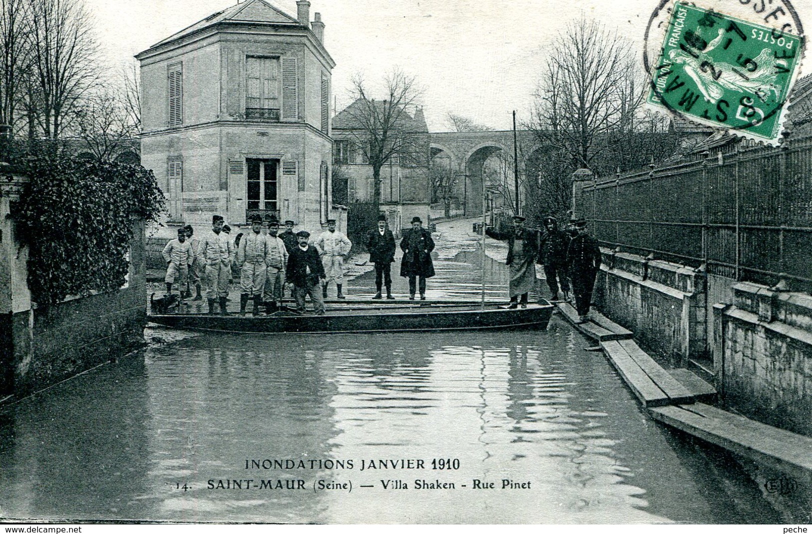 N°3976 T -cpa Saint Maur -villa Shaken -inondations 1910- - Saint Maur Des Fosses