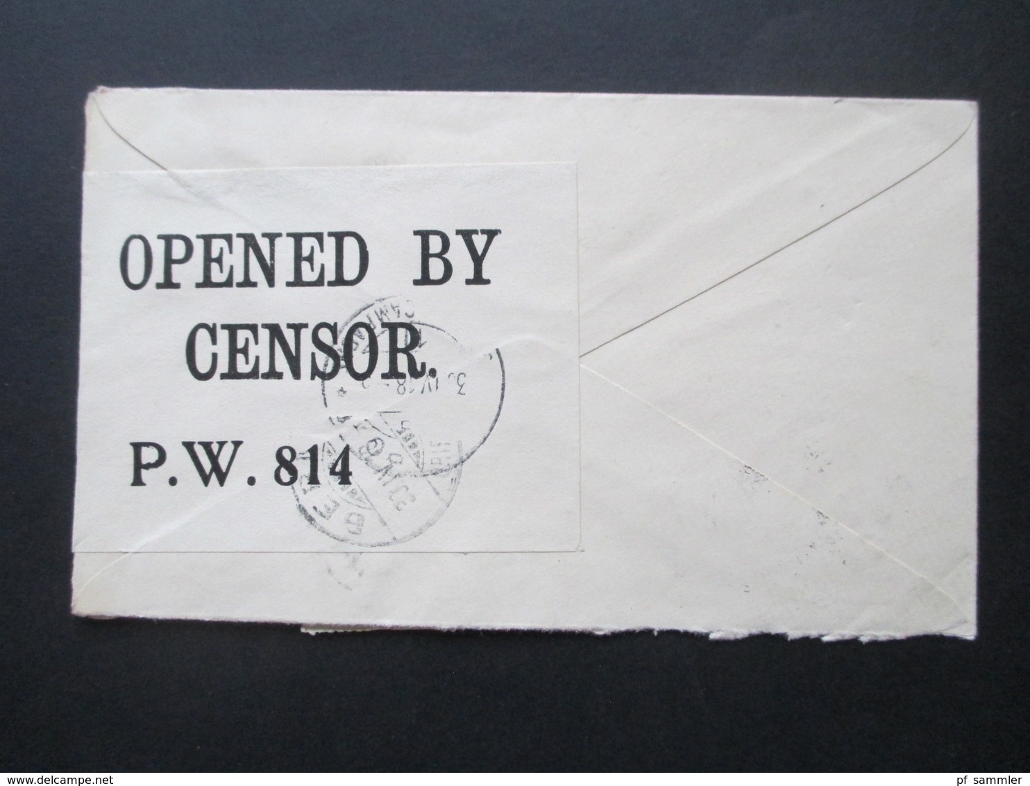 GB 1918 GA Umschlag Mit 3 Zusatzfrankaturen An Das POW Bureau In Bern Zensurbeleg Opened By Censor P.W. 814 - Briefe U. Dokumente