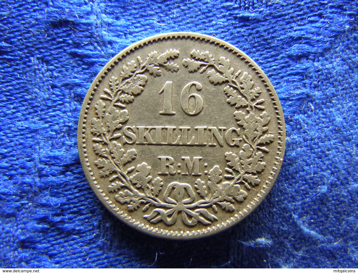 DENMARK 16 SKILLING 1856, KM765 - Danemark